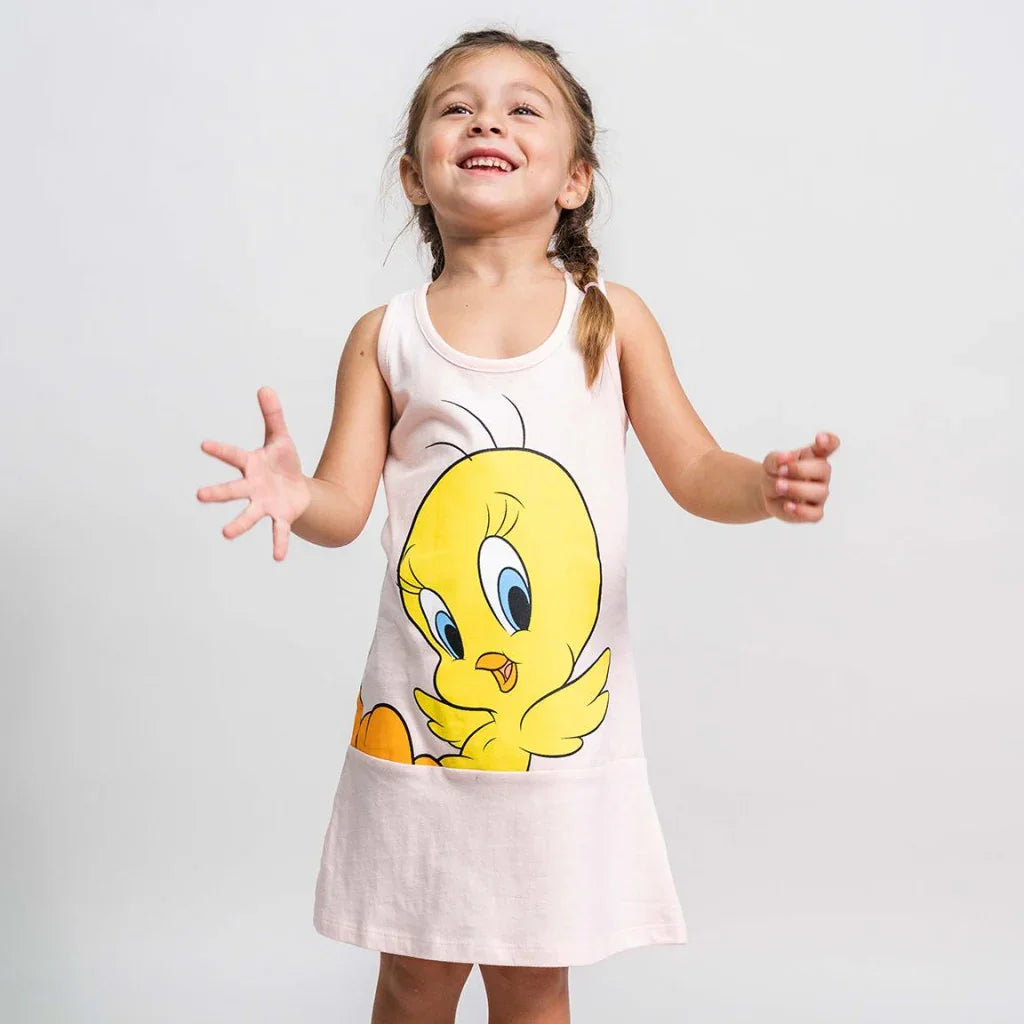 Bolondos Dallamok Tweety gyerek nyári ruha 3 - 7 év / 98 - 122 cm