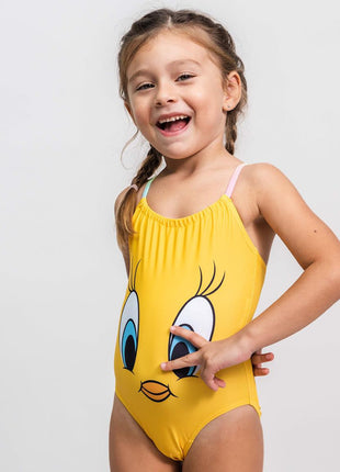 Bolondos Dallamok Tweety gyerek fürdőruha, úszó 3 - 7 év / 98 - 122 cm