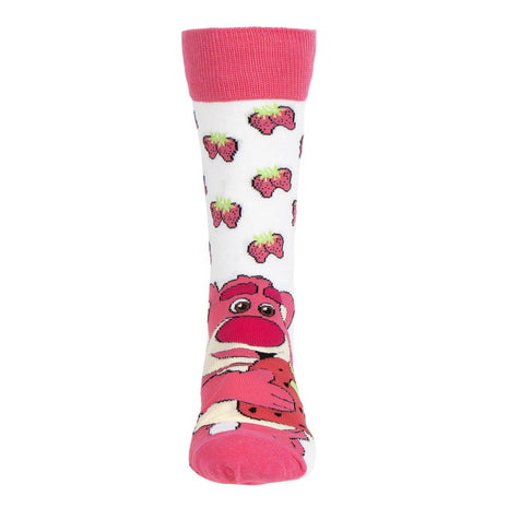 Disney Játékháború Lotso Strawberry felnőtt hosszú szárú zokni 36/43