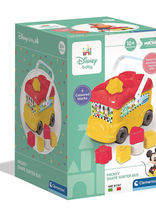 Disney Mickey Yellow formaválogató busz Clementoni