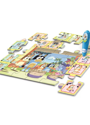 Bluey Playtime interaktív 24 darabos Clementoni puzzle – színes kirakó gyerekeknek, fejleszti a koncentrációt és kézügyességet