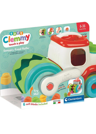 Színes Clemmy készségfejlesztő úthenger Clementoni