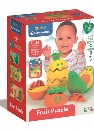 Gyümölcsös Friendly Faces formarakosgató baba játék, puzzle Clementoni