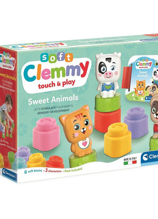 Állatos Clemmy puha játék szett Clementoni