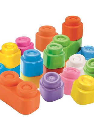 Színes Clemmy puha építőkocka 20 db-os Clementoni