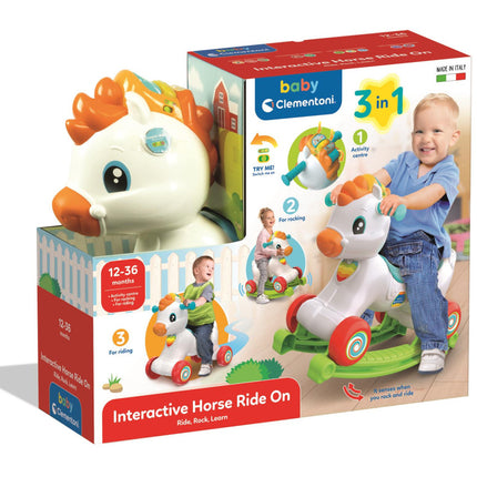 Interaktív hintaló Rainbow Rider 3 az 1-ben Clementoni
