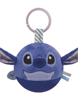 Disney Lilo és Stitch, A csillagkutya Round plüss labdafigura, baba csörgő Clementoni