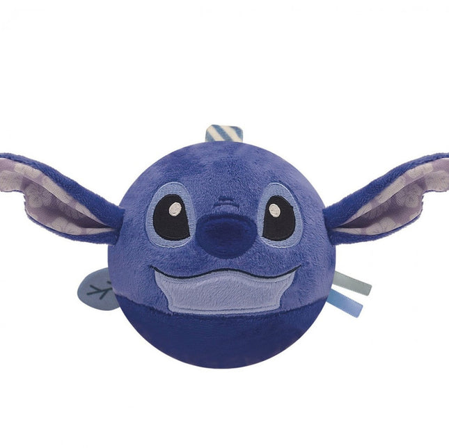 Disney Lilo és Stitch, A csillagkutya Round plüss labdafigura, baba csörgő Clementoni