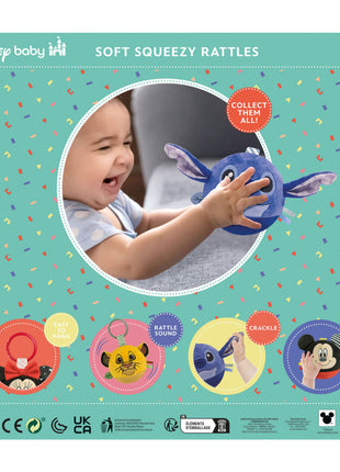 Disney Minnie Round plüss labdafigura, baba csörgő Clementoni