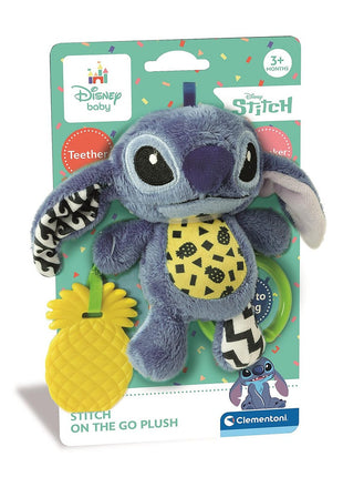 Disney Lilo és Stitch, A csillagkutya Ananas plüss figura és rágóka Clementoni