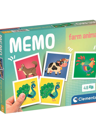 Állatos Farm memóriajáték 48 db-os Clementoni