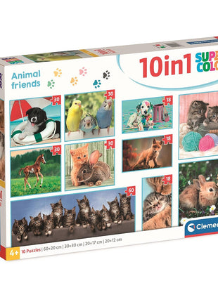Állatos Friends 10 az 1-ben puzzle Clementoni