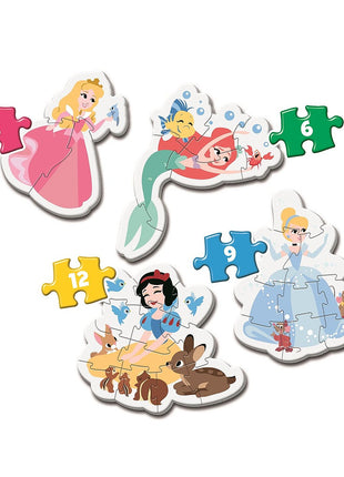 Disney Hercegnők My First baba forma puzzle Clementoni