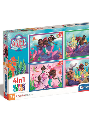Disney Hercegnők Junior Ariel 4 az 1-ben puzzle Clementoni