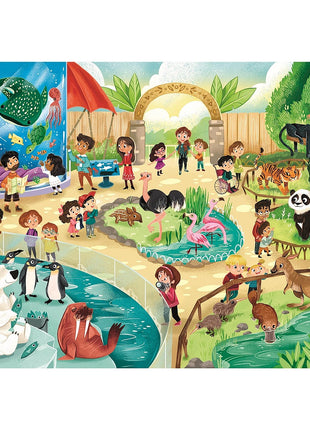 Állatos Zoo 2x60 db-os puzzle Clementoni