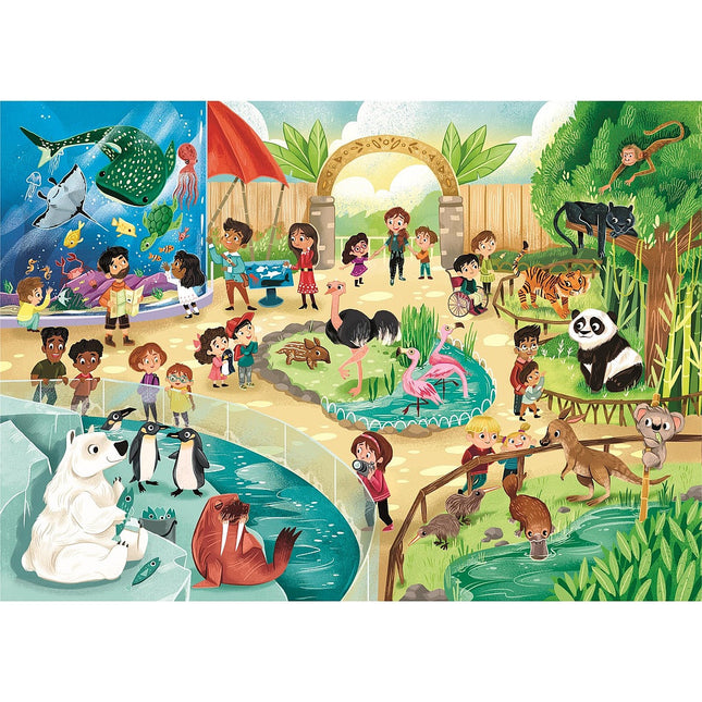 Állatos Zoo 2x60 db-os puzzle Clementoni