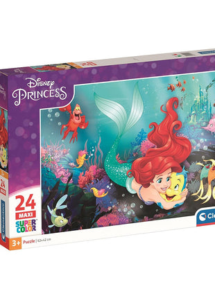 Disney Hercegnők Ariel 24 db-os maxi puzzle Clementoni
