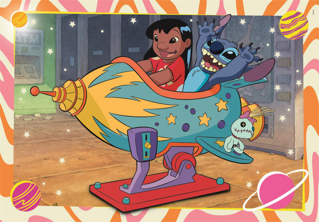 Disney Lilo és Stitch, A csillagkutya Galactic Vacation 2x60 db-os puzzle Clementoni