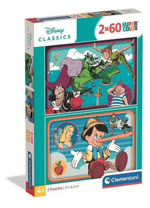 Disney Classics Adventure 2x60 db-os puzzle Clementoni
