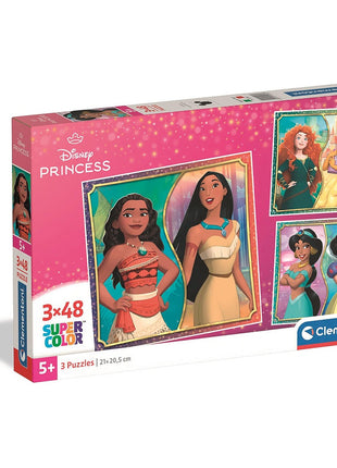 Disney Hercegnők Portrait 3x48 db-os puzzle Clementoni