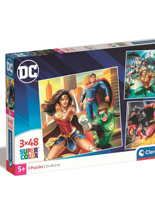 Az Igazság Ligája Elemental 3x48 db-os puzzle Clementoni