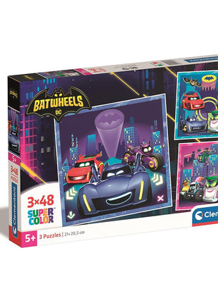 Batman Batwheels 3x48 db-os puzzle Clementoni