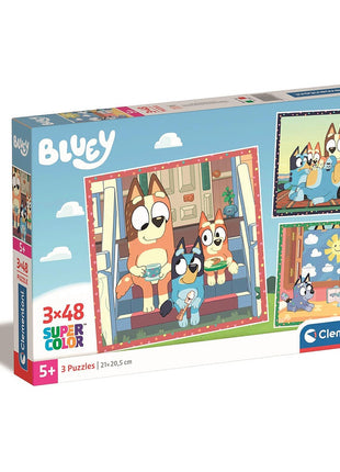 Bluey Together 3x48 db-os puzzle Clementoni