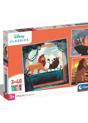 Disney Az Oroszlánkirály Circle of Life 3x48 db-os puzzle Clementoni