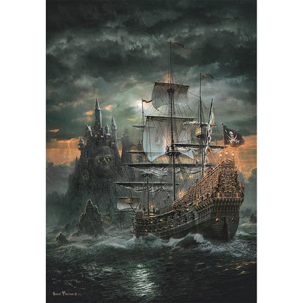Kalózhajó Haunted Seas 1500 db-os Compact puzzle Clementoni