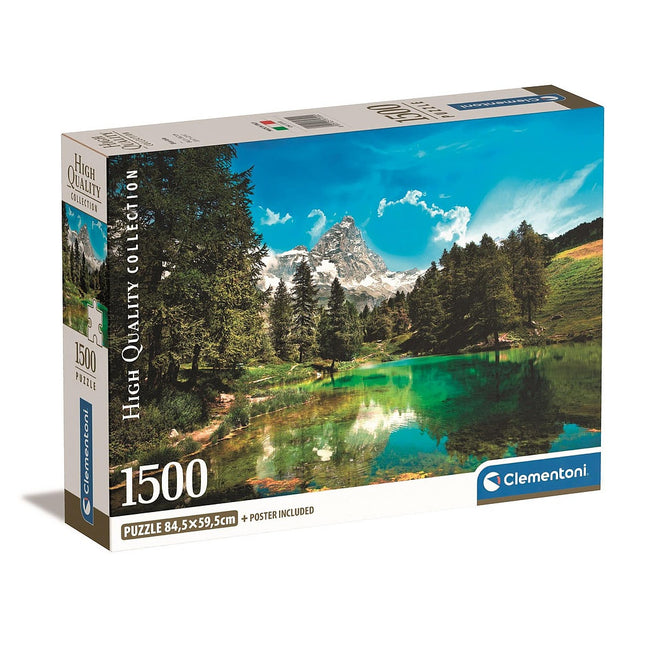 Új-Zéland Blue Lake 1500 db-os Compact puzzle Clementoni
