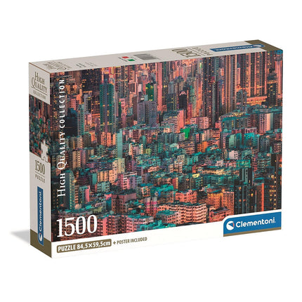 Hong Kong Hive 1500 db-os Compact puzzle Clementoni
