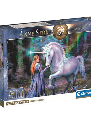 Anne Stokes Bluebell Wood 1500 db-os Compact puzzle Clementoni