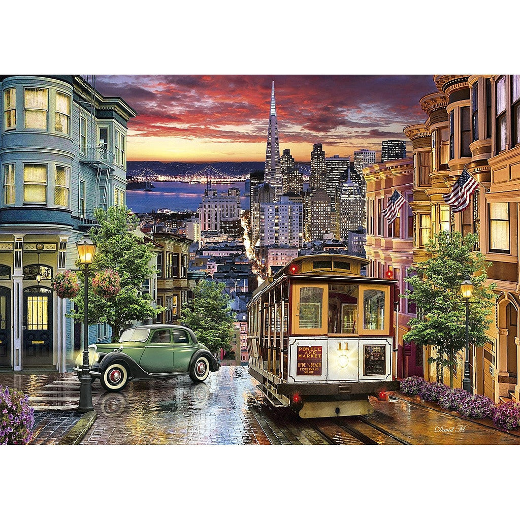 San Francisco Night 3000 db-os puzzle Clementoni