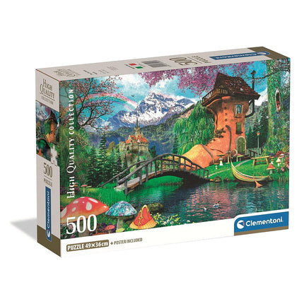 Mesebeli ház Old Shoe House 500 db-os Compact puzzle Clementoni