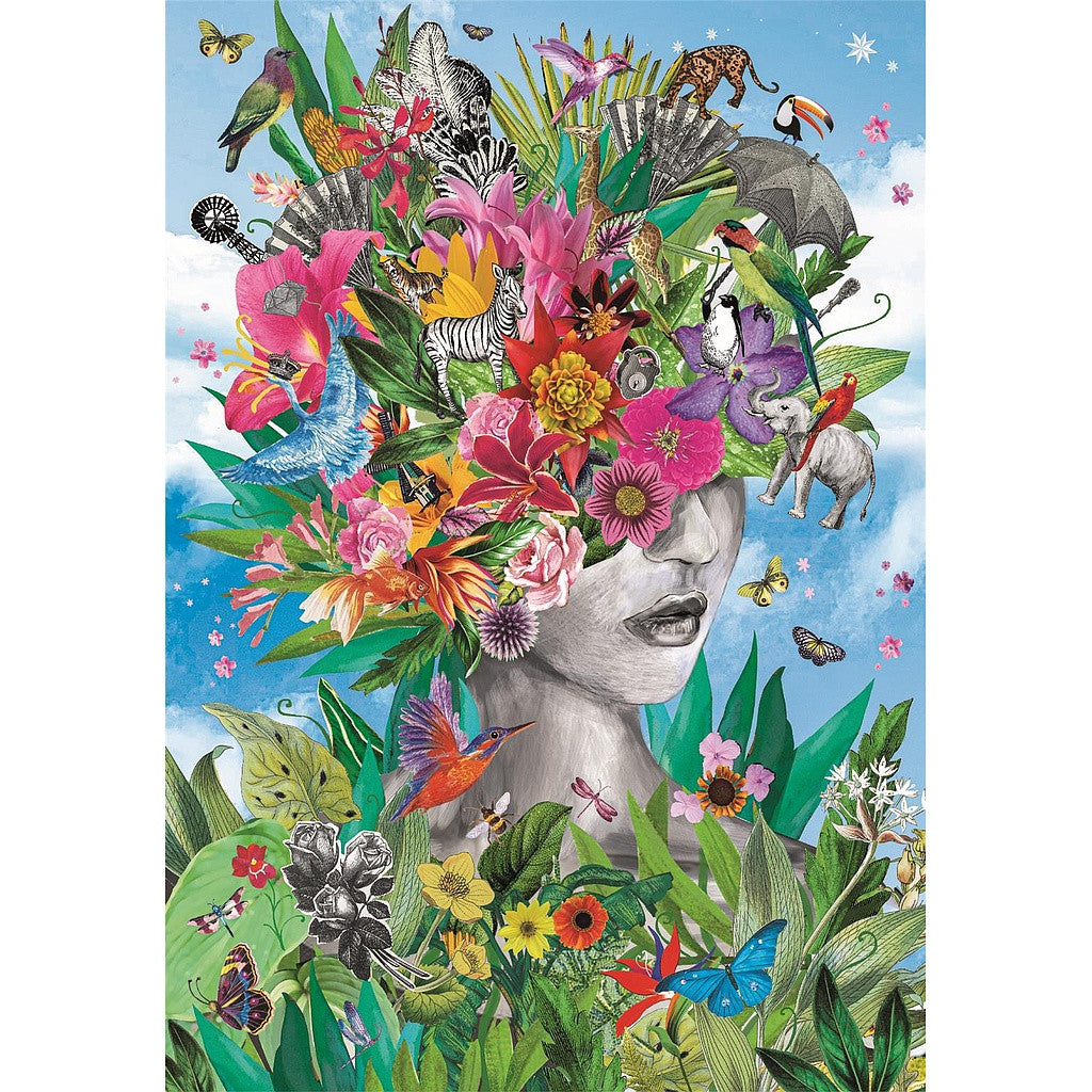 Virágzó gondolatok Head in Jungle 500 db-os Compact puzzle Clementoni