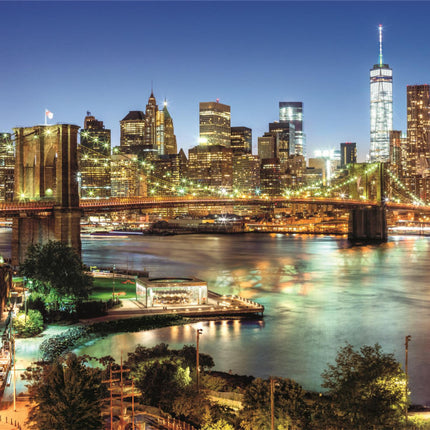 New York Brooklyn Bridge Lights 6000 db-os Compact puzzle Clementoni