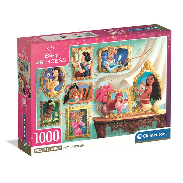 Disney Hercegnők 1000 db-os Compact puzzle Clementoni