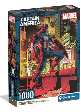 Bosszúállók Captain America 1000 db-os Compact puzzle Clementoni