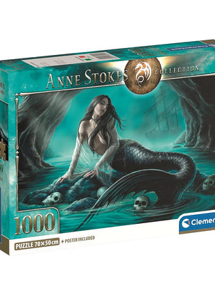 Anne Stokes Siren Lament 1000 db-os Compact puzzle Clementoni