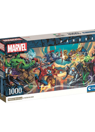 Bosszúállók VS Villains 1000 db-os panorama Compact puzzle Clementoni