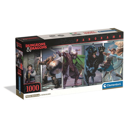 Dungeons & Dragons 1000 db-os panorama Compact puzzle Clementoni