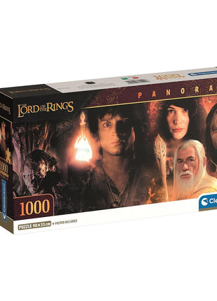 A Gyűrűk Ura 1000 db-os panorama Compact puzzle Clementoni