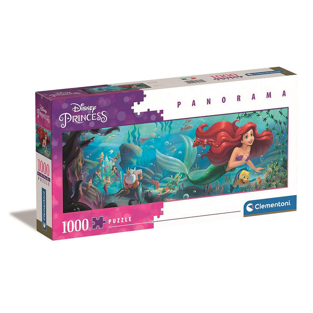 Disney Hercegnők Ariel 1000 db-os panorama puzzle Clementoni
