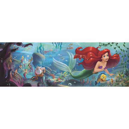 Disney Hercegnők Ariel 1000 db-os panorama puzzle Clementoni