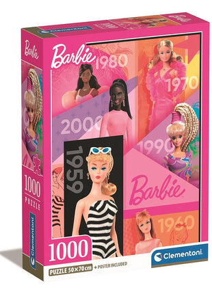 Barbie Years 1000 db-os Compact puzzle Clementoni
