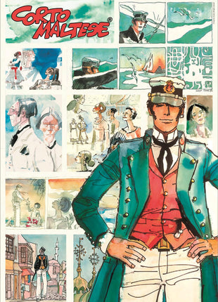 Corto Maltese Watercolors of Time 1000 db-os Compact puzzle Clementoni