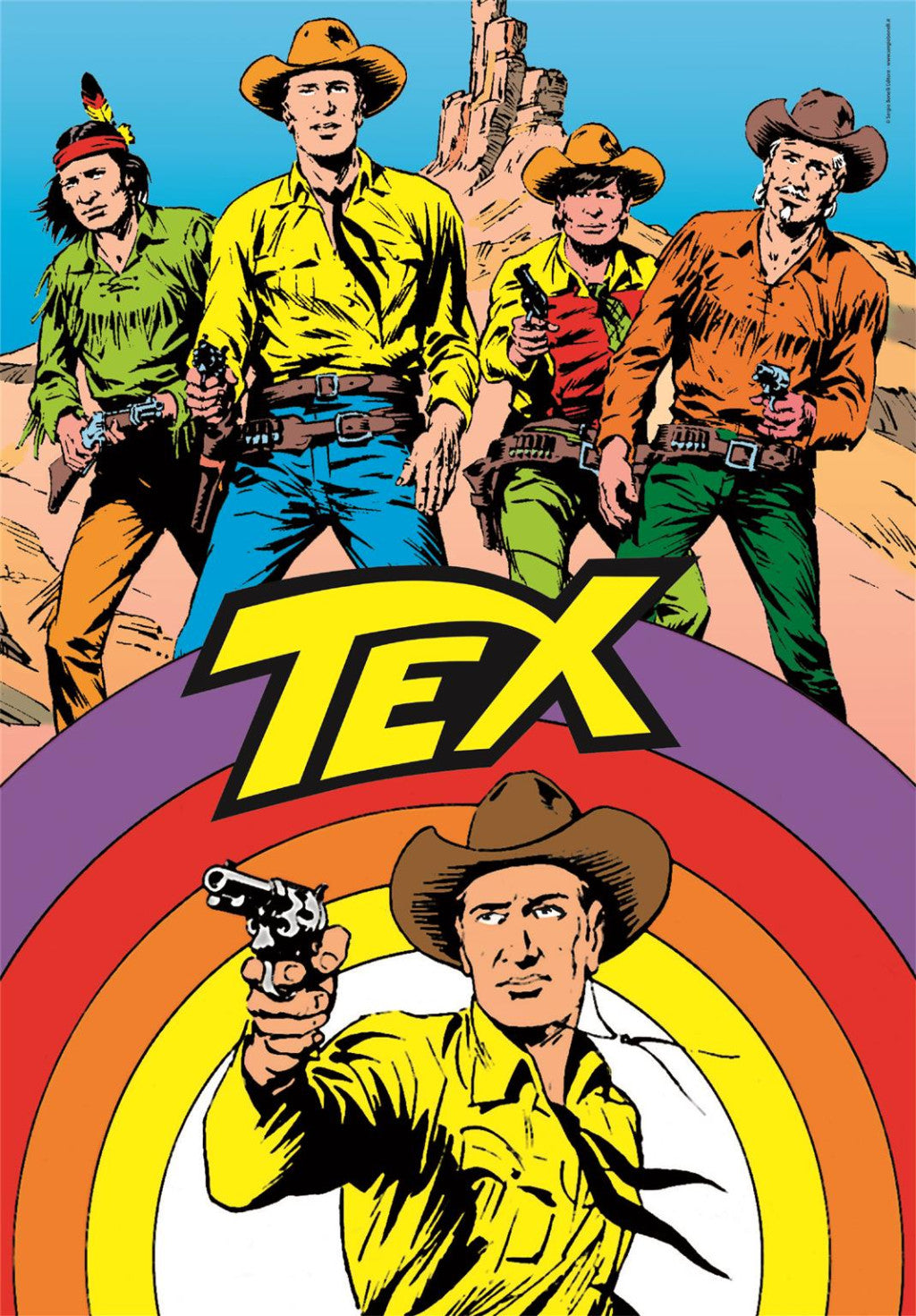 Tex Willer Rainbow 1000 db-os Compact puzzle Clementoni
