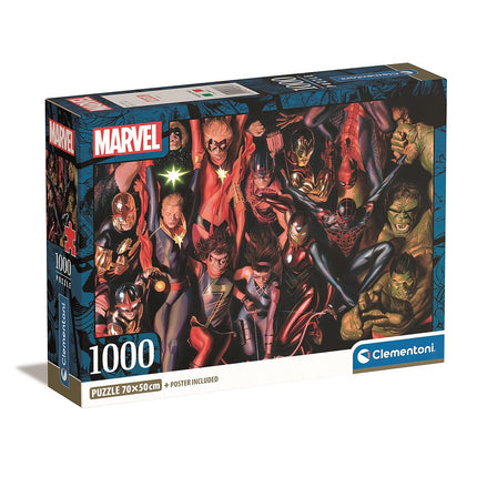 Marvel 1000 db-os Compact puzzle Clementoni