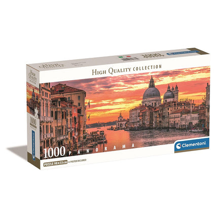 Olaszország Canal Grande 1000 db-os panorama Compact puzzle Clementoni