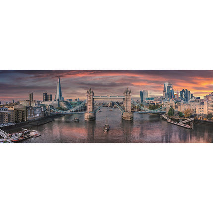 London Across the River 1000 db-os panorama Compact puzzle Clementoni